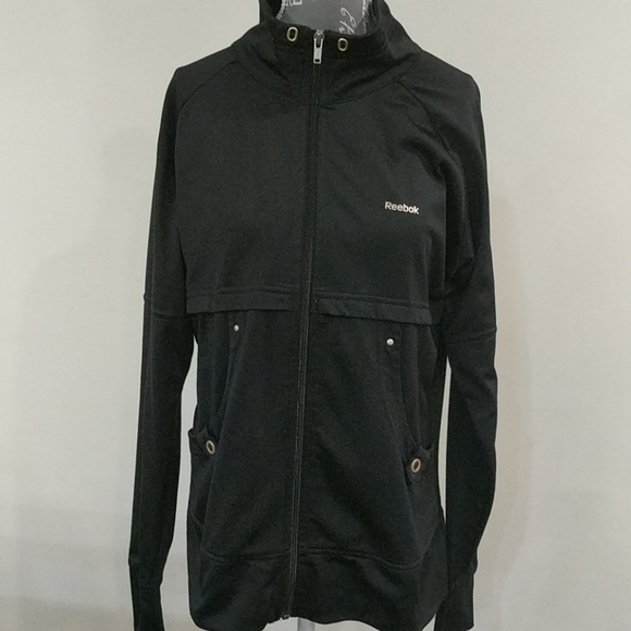 Reebook black satin feel jacket